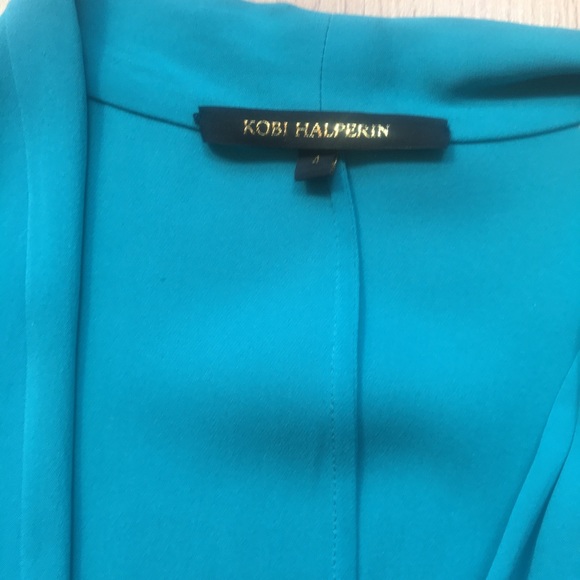 ❌SOLD❌ Kobi Halperin Blair faux Wrap Silk Dress - Picture 8 of 9